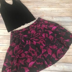 The Limited Floral Print A Line Skirt